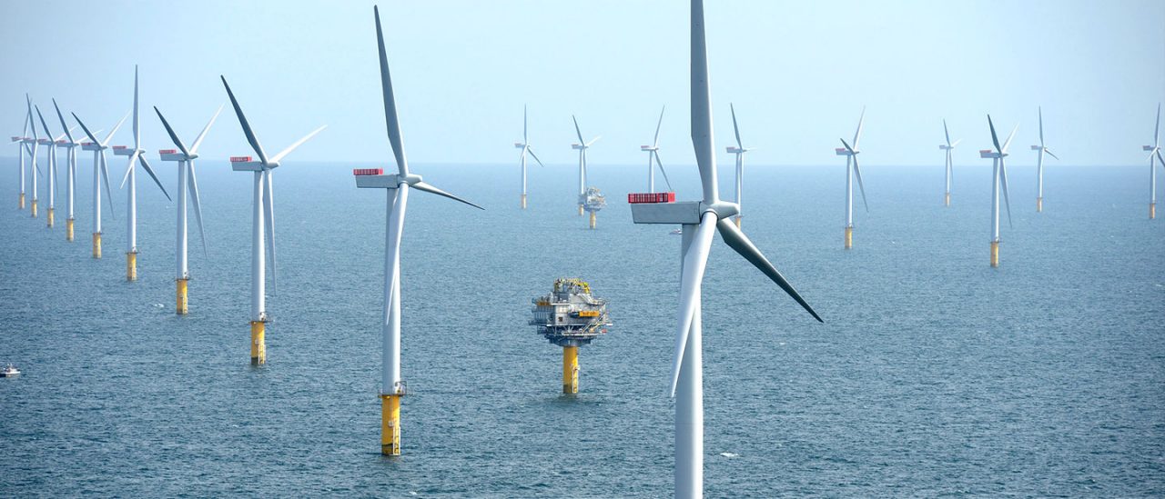 Wind turbines out to sea